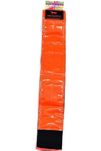 2022  Equisafety Reflective Hi-Vis Riding Hat Band HBRO - Red / Orange